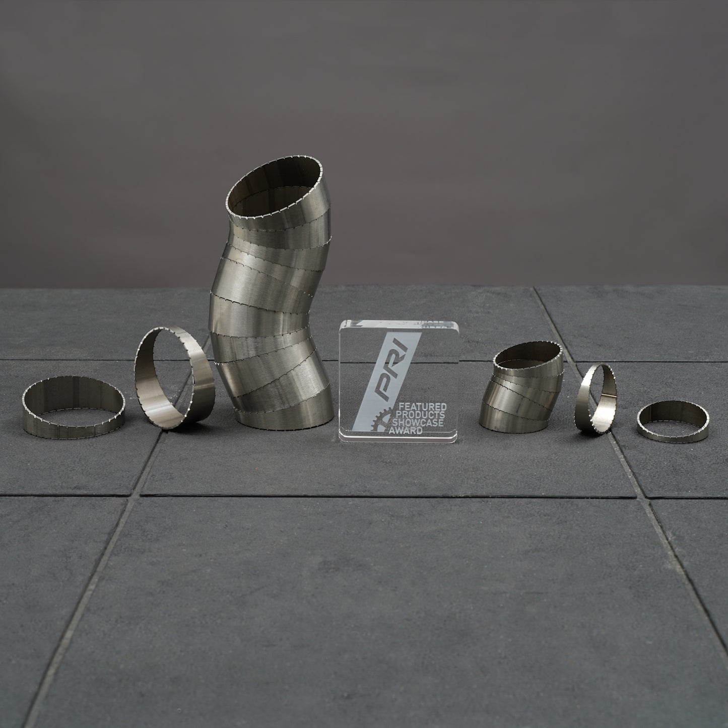 BOOST Products Pie Cut with Spigot 2.36" (60mm) - 0.85D super tight Radius - 15 degree - Stainless Steel