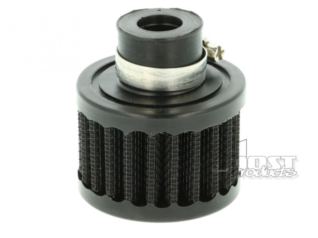 BOOST Products Crankcase Breather Filter with 3/4" (19mm) ID Connection, black