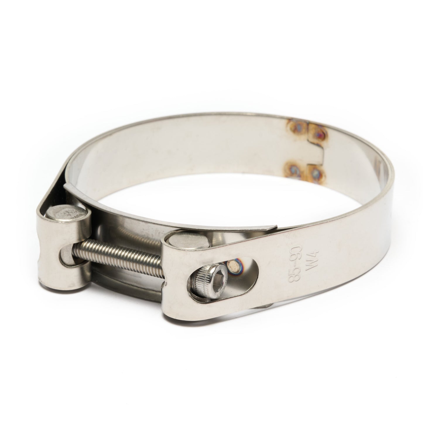 BOOST Products Heavy Duty Stainless Steel Double Bands Clamp 3.35" - 3.5" (85-90mm)