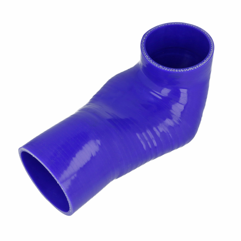 BOOST Products Cobra Head Silicone Hose 90 degree Elbow 89mm (3.5"), blue