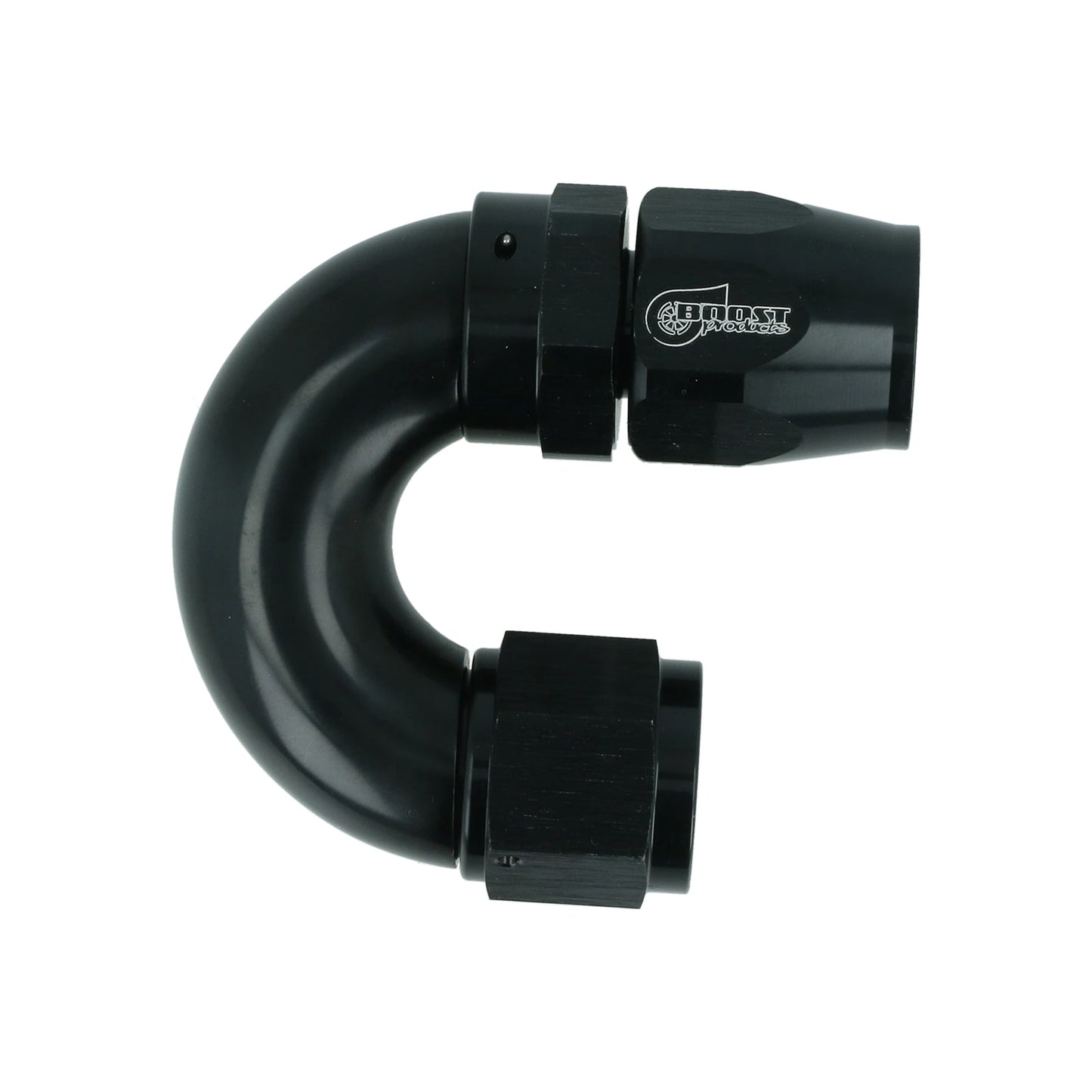 BOOST Products High Flow Swivel Hose End -10 AN - 180 degree, black