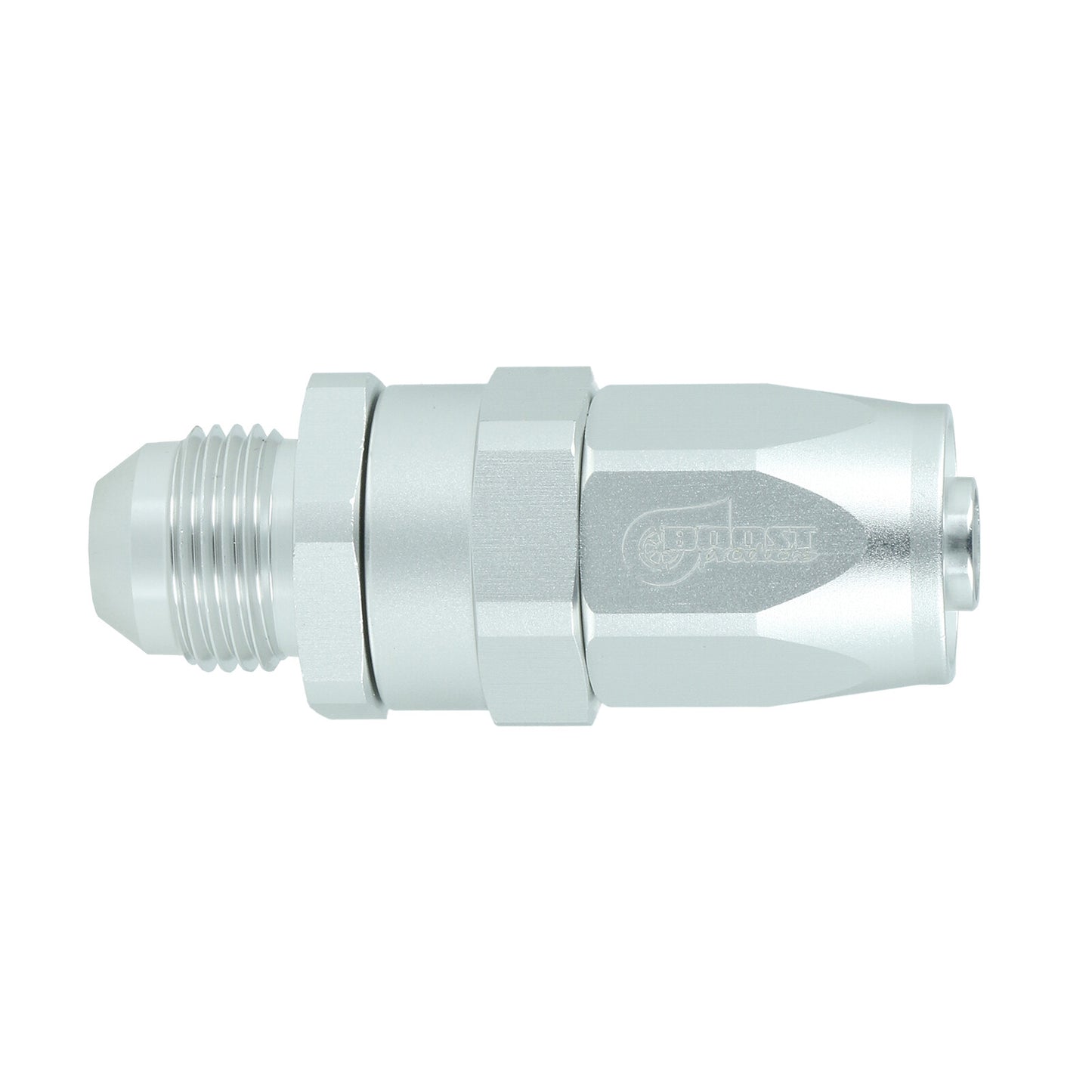 BOOST Products Hose End -08 AN to -08 AN male, silver