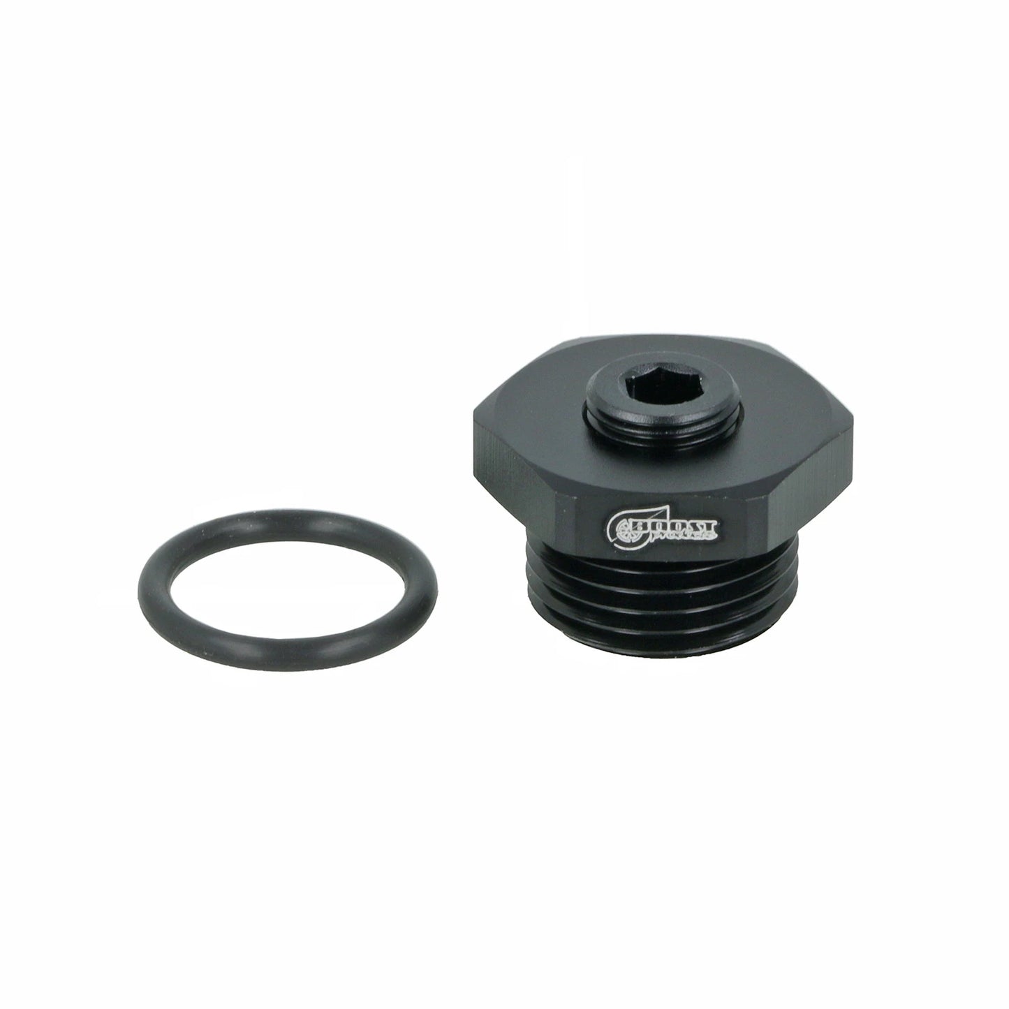 BOOST Products Screw-in Adapter M18x1.5 male to 1/8" NPT female thread, black