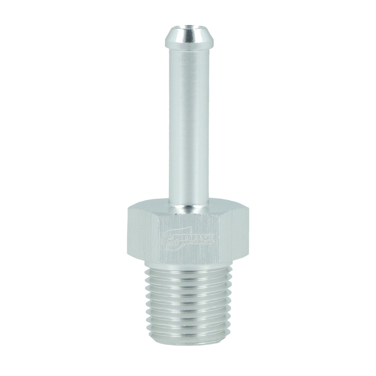 BOOST Products Screw-in Adapter 1/8" NPT male to Hose Connection 5mm (0.2"), silver