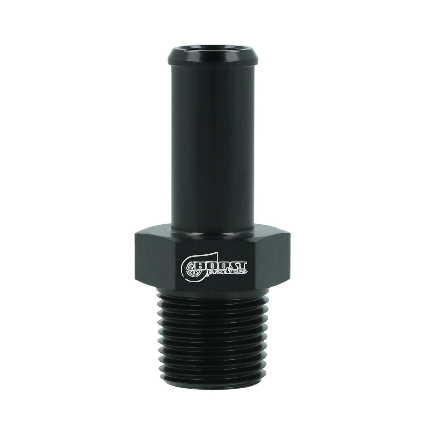 BOOST Products Screw-in Adapter 3/8" NPT male to Hose Connection 13mm (0.5"), black