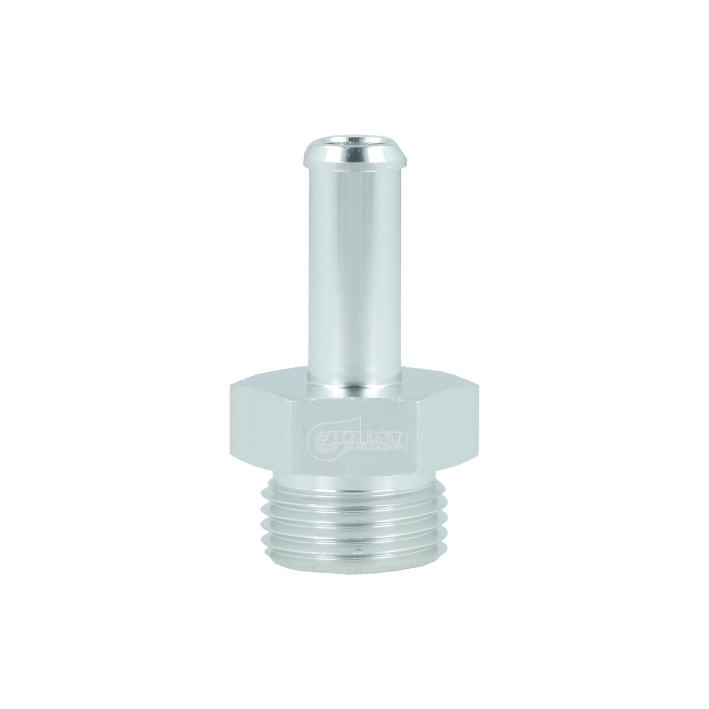 BOOST Products Screw-in Adapter ORB -08 AN male to Hose Connection 10mm (0.4"), silver