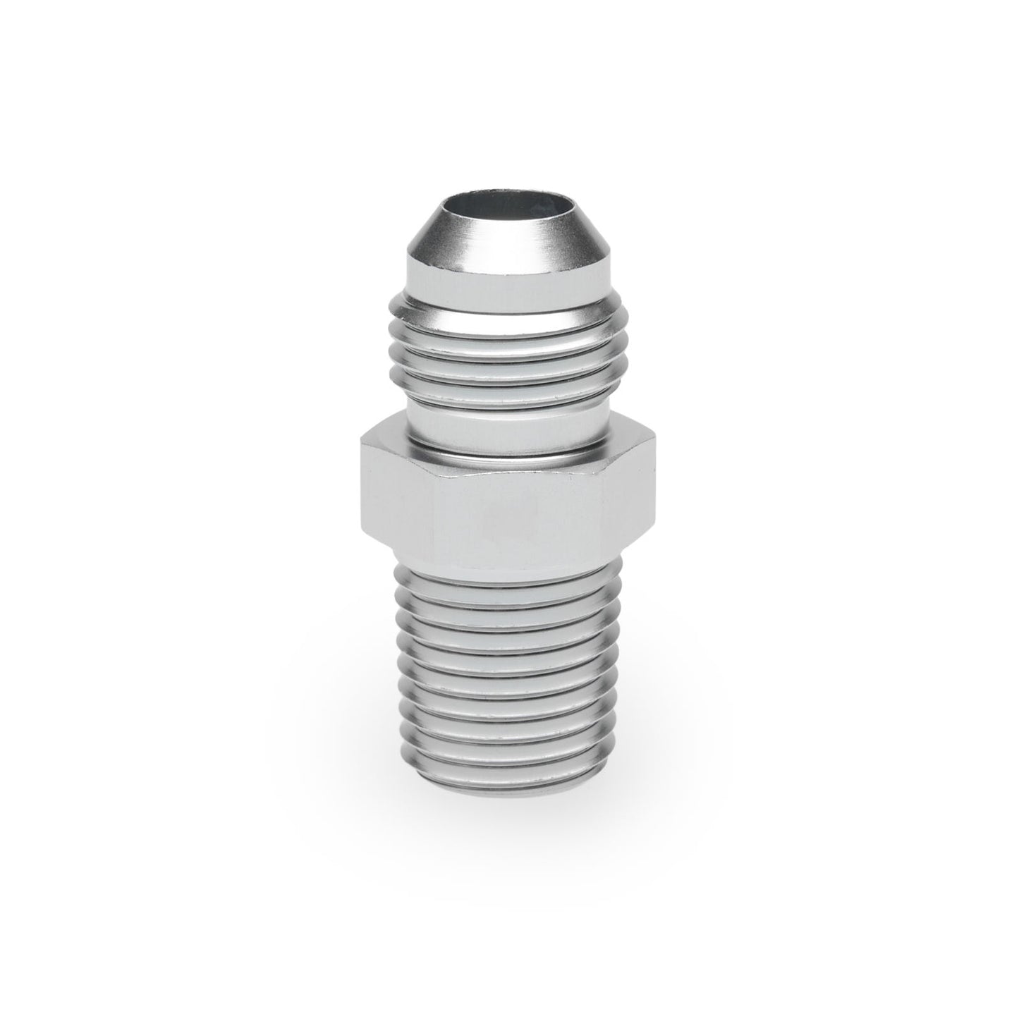 BOOST Products Adapter -04 AN male to 1/4" NPT male, silver