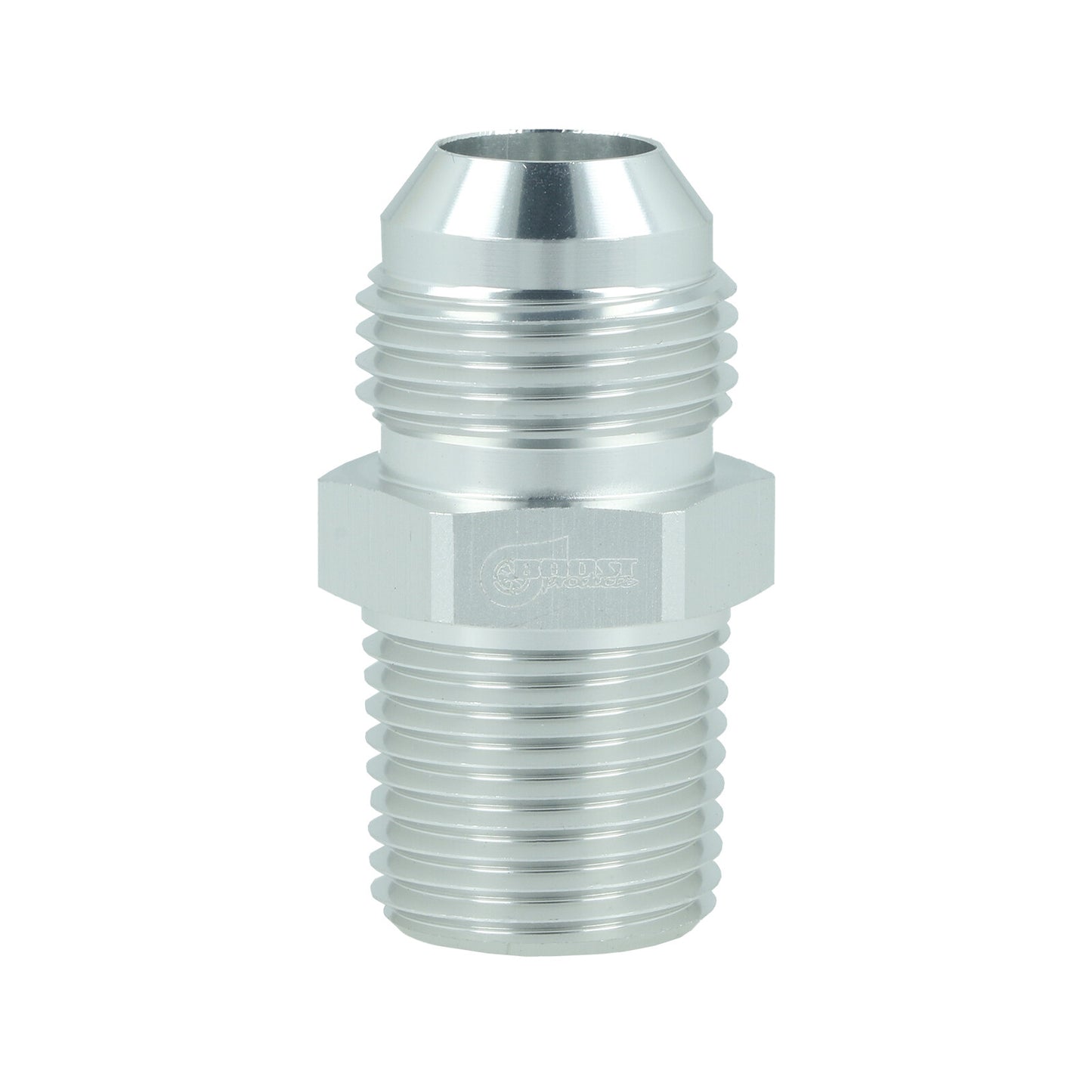 BOOST Products Adapter -10 AN male to 1/8" NPT male, silver