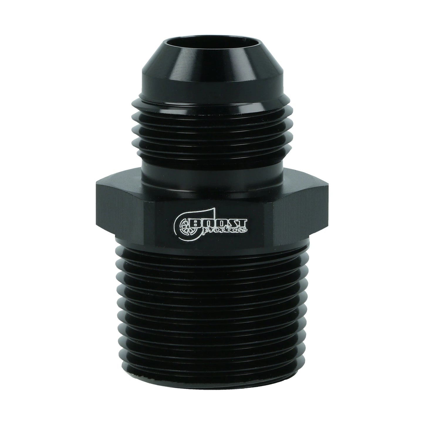 BOOST Products Adapter -10 AN male to 3/4" NPT male, black