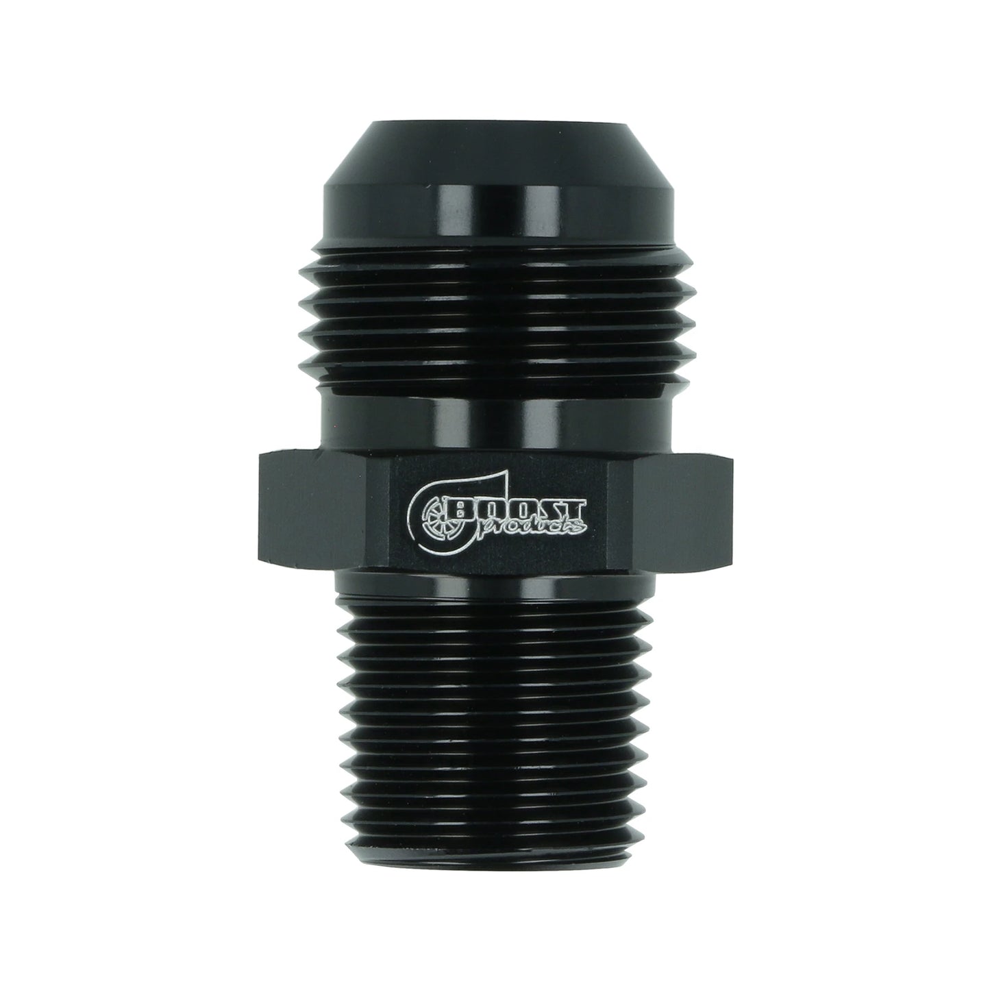 BOOST Products Adapter -12 AN male to 1/8" NPT male, black