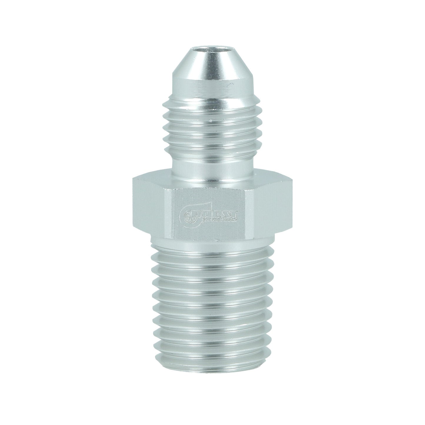 BOOST Products Adapter -04 AN male to 1/4" NPT male, silver