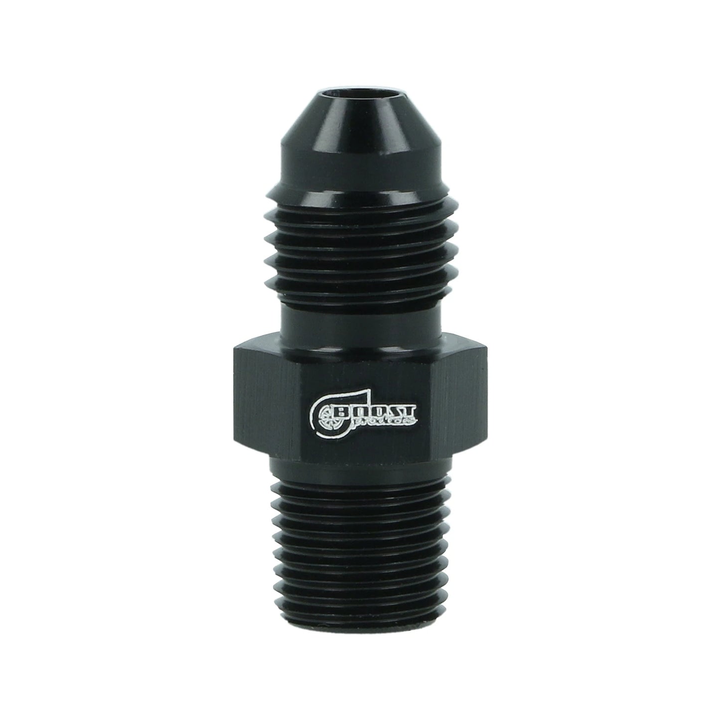 BOOST Products Adapter -04 AN male to 1/8" NPT male, black