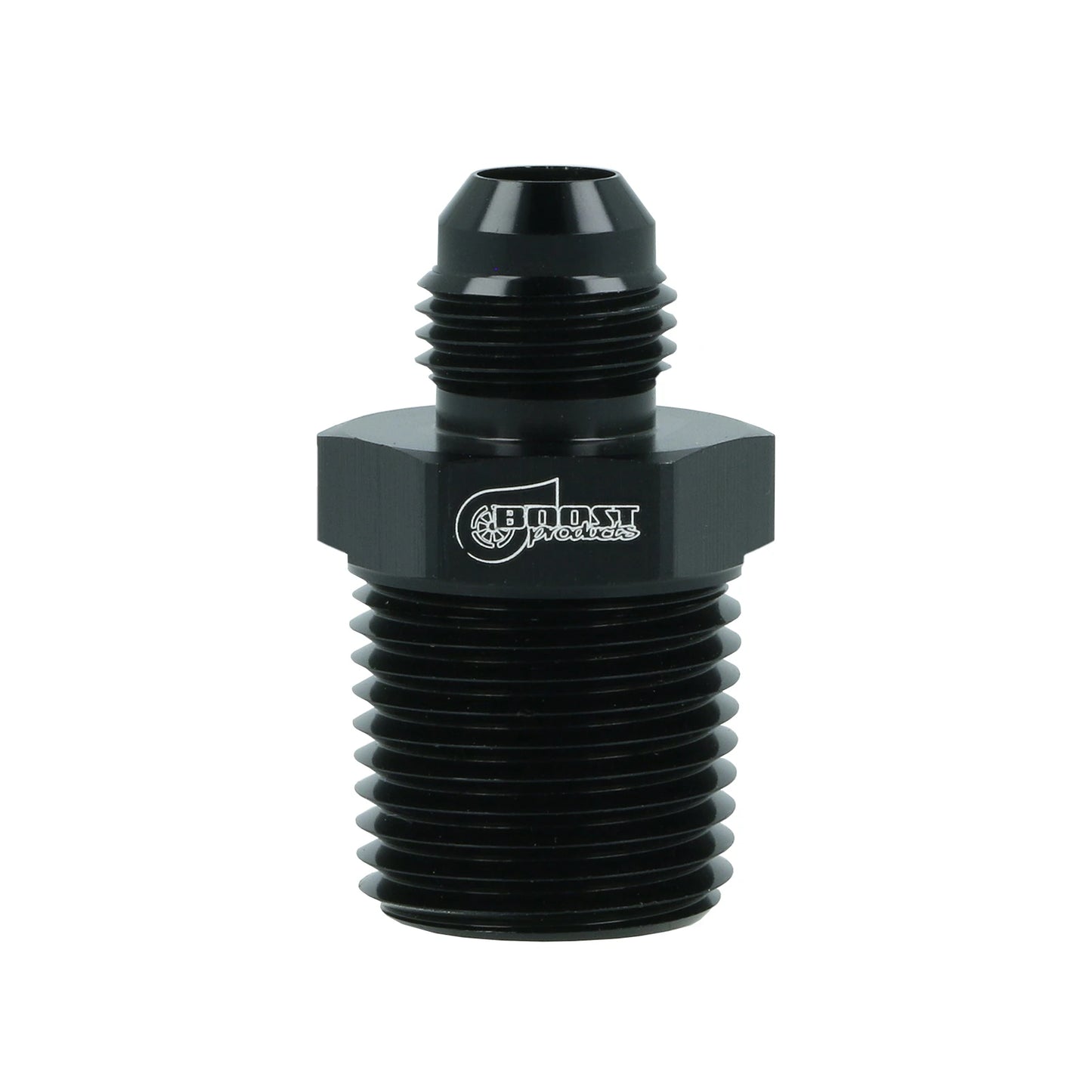 BOOST Products Adapter -06 AN male to 1/8" NPT male, black