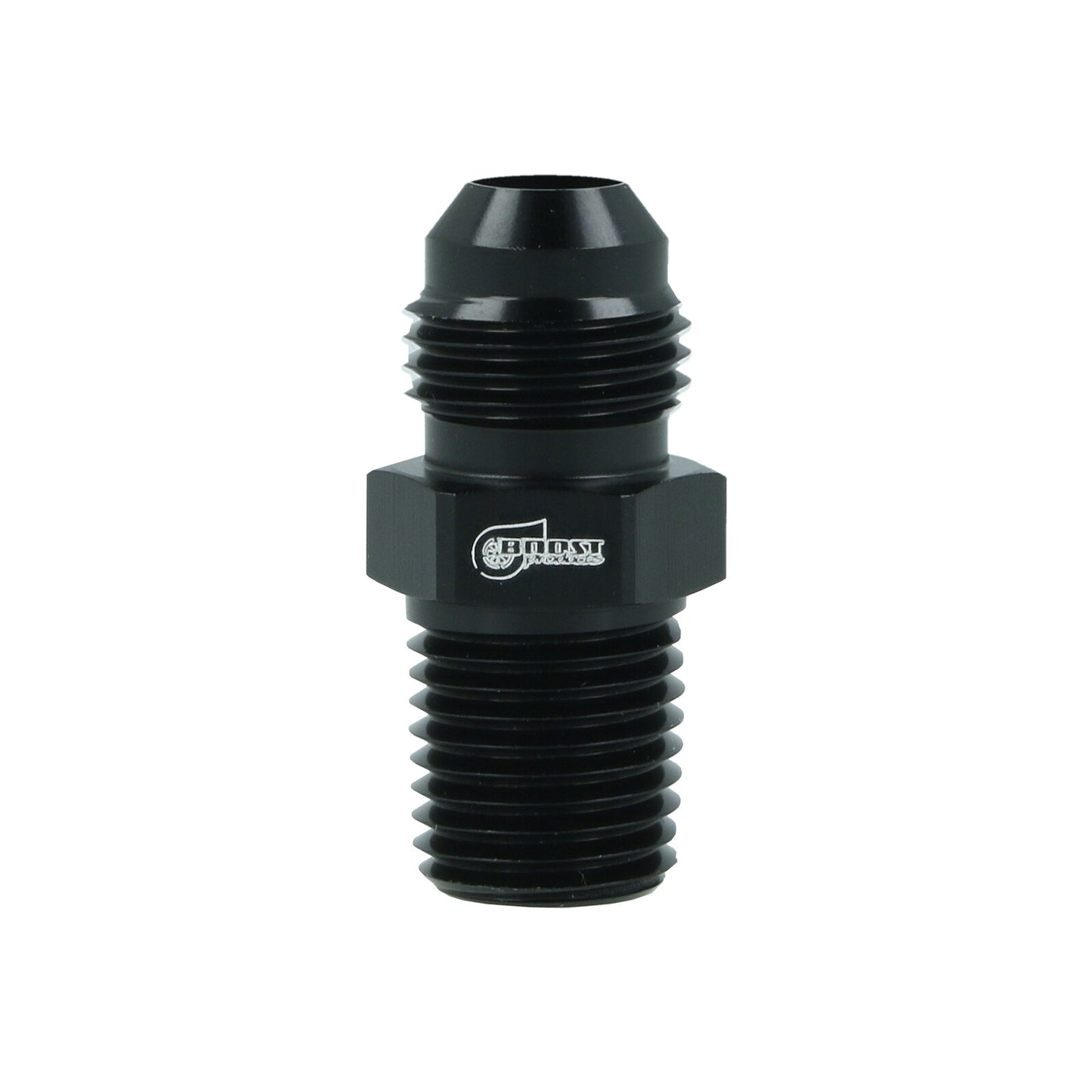 BOOST Products Adapter -06 AN male to 1/4" NPT male, black