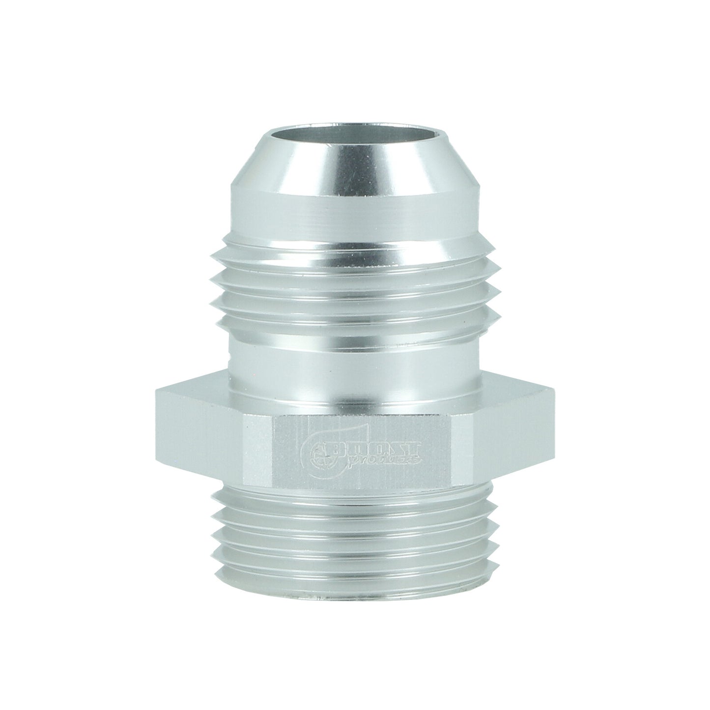 BOOST Products High Flow Adapter -10 AN male to M22x1.5 male with O-Ring, silver