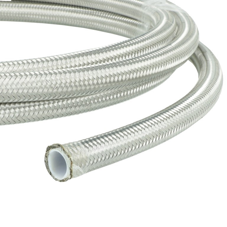 BOOST Products PTFE Hydraulic Hose -08 AN - 20ft (6m), stainless Steel