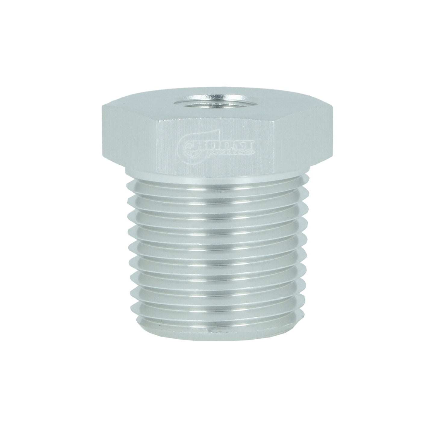 BOOST Products Screw-in Reducer 1/8" NPT female to 1/8" NPT male, silver