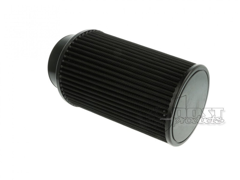 BOOST Products Universal Air Filter 3-1/2" ID Connection, 7-7/8" Length, Black