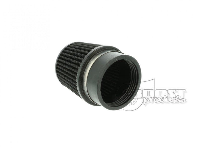 BOOST Products Universal Air Filter 3" ID Connection, 3-35/64" Length, Black