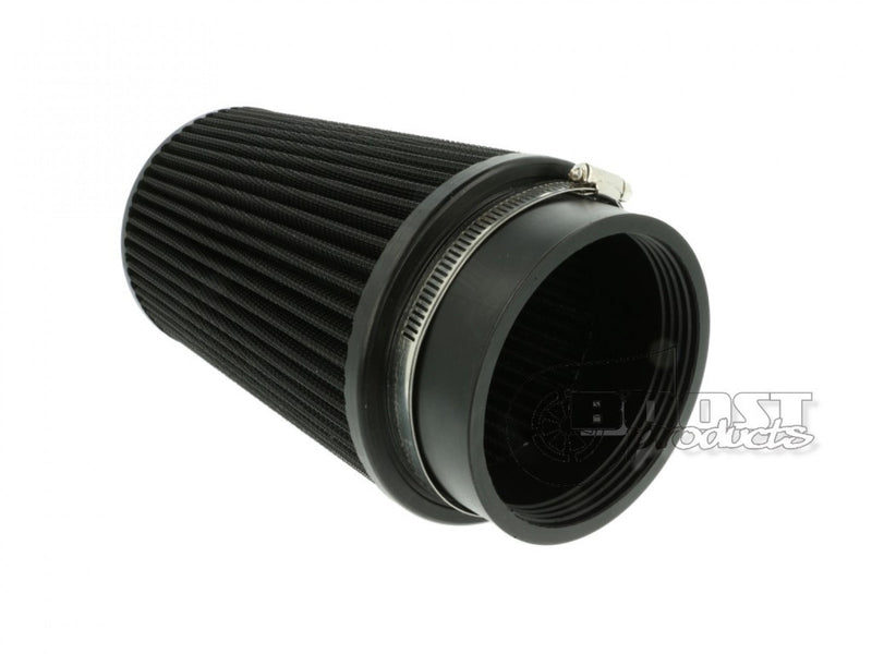 BOOST Products Universal Air Filter 3-15/16" ID Connection, 7-7/8" Length, Black