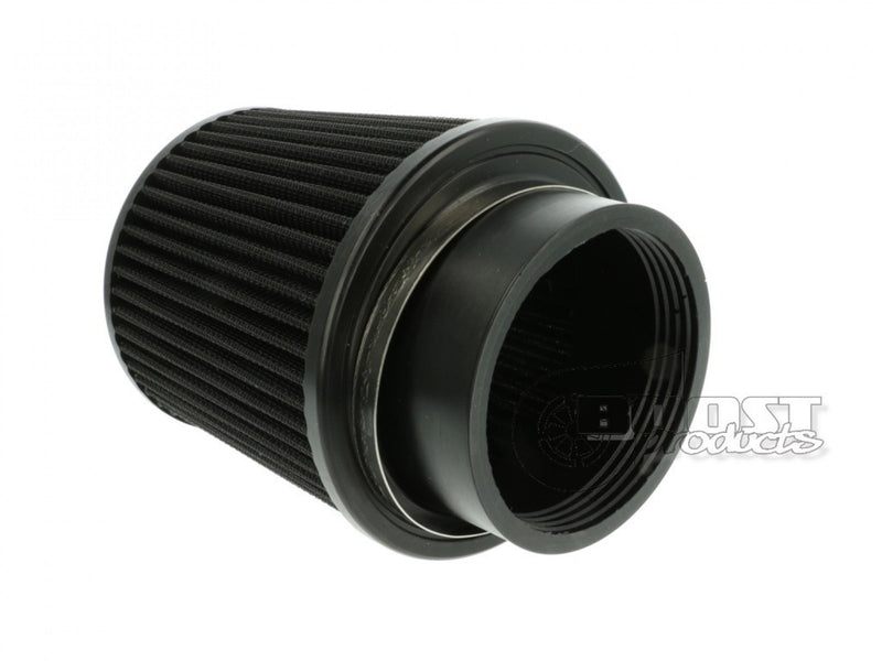 BOOST Products Universal Air Filter 3-1/2" ID Connection, 5" Length, Black