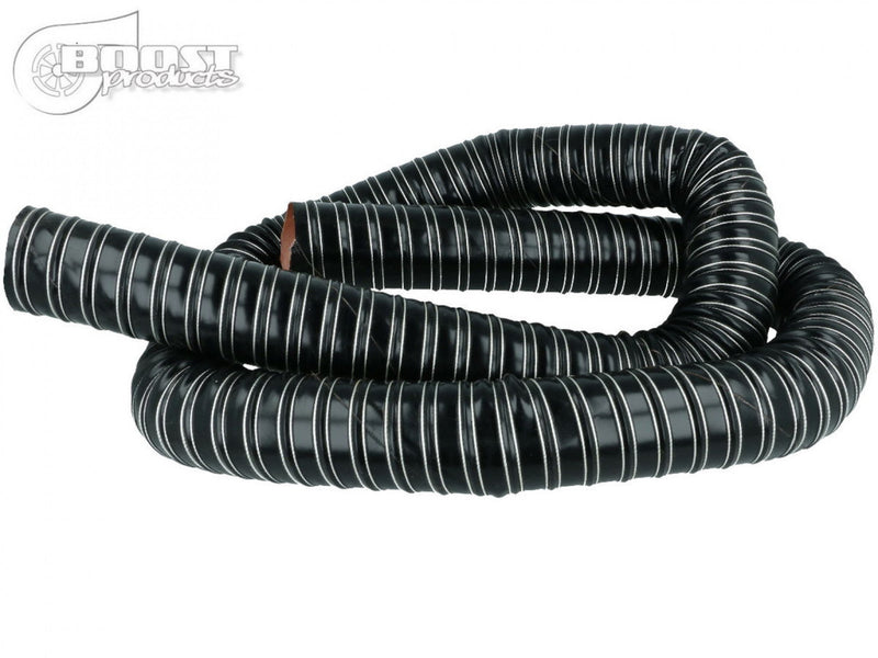 BOOST Products Silicone Air Duct Hose 1" ID, 6' Length, Black