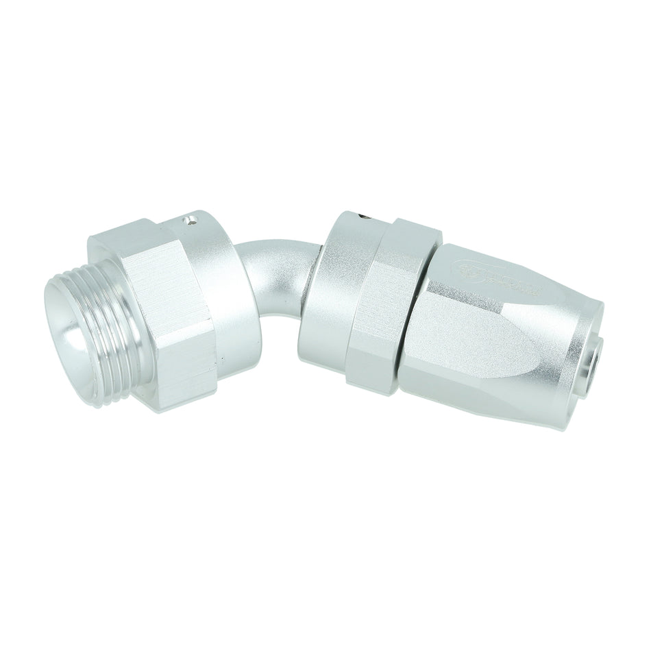BOOST Products Swivel Hose End -08 AN to M22x1.5mm male with O-Ring - 45 degree, silver