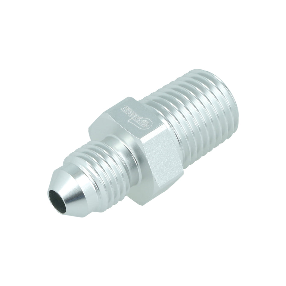 BOOST Products Adapter -04 AN male to 1/4" NPT male, silver