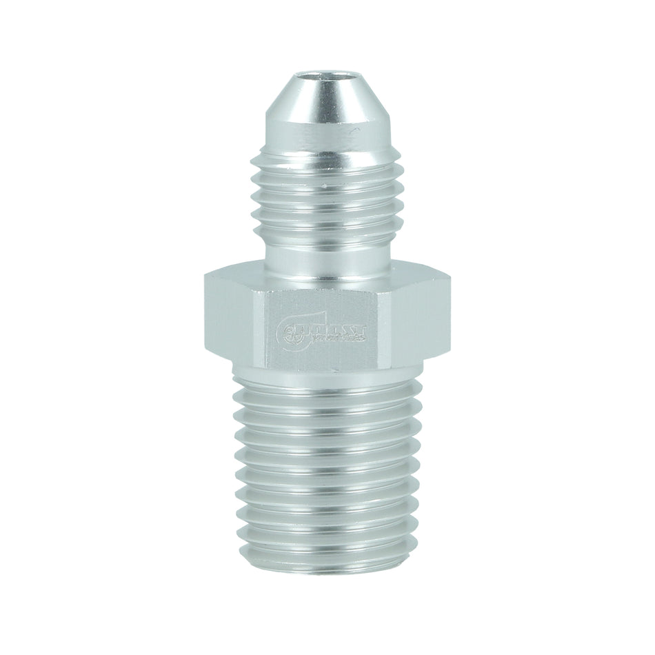 BOOST Products Adapter -04 AN male to 1/4" NPT male, silver