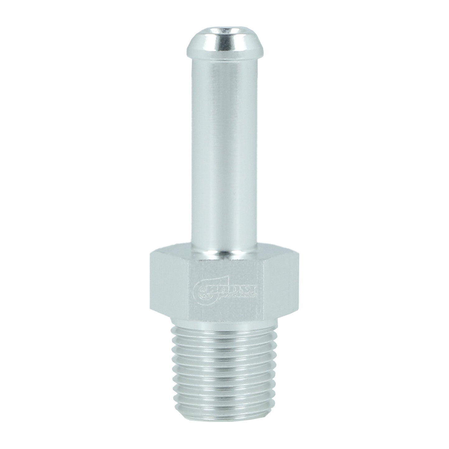 BOOST Products Screw-in Adapter 1/8" NPT male to Hose Connection 6mm (0.225"), silver