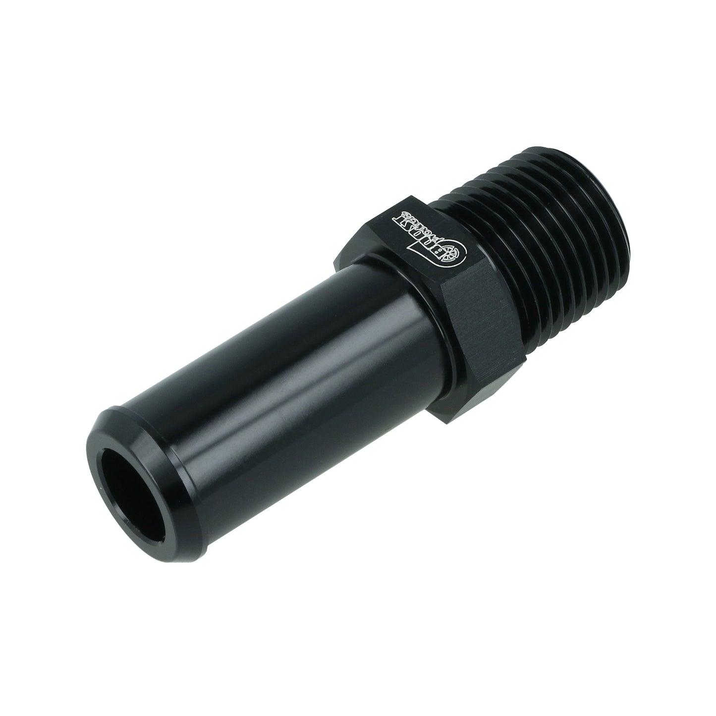 BOOST Products Screw-in Adapter 1/8" NPT male to Hose Connection 19mm (0.75"), black