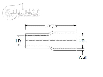 BOOST Products Silicone Reducer Coupler, 2-9/16 - 2-3/8" ID, Blue