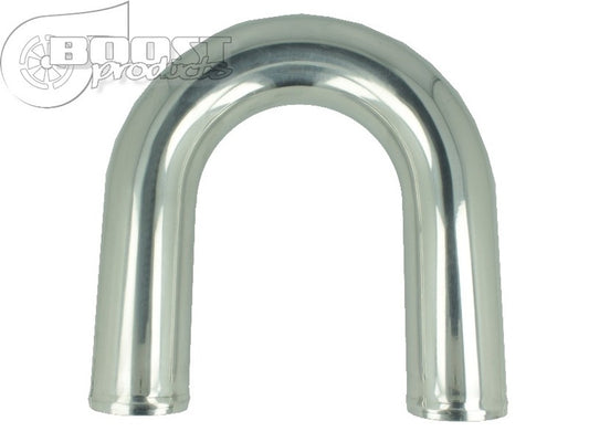 BOOST Products Aluminum Elbow 180 Degrees with 45mm (1-3/4") OD, Mandrel Bent, polish