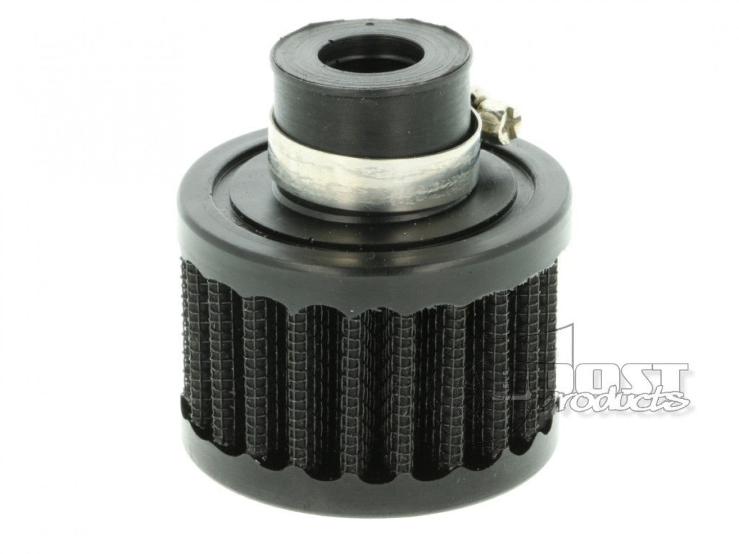 BOOST Products Crankcase Breather Filter with 15/32" ID Connection, Black