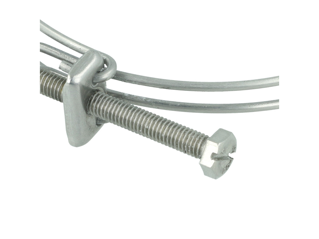 BOOST Products Double Wire Stainless Steel Hose Clamp - 1.975" - 2.175" (50-55mm)