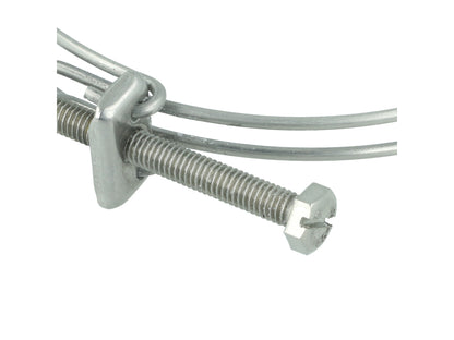 BOOST Products Double Wire Stainless Steel Hose Clamp - 1.975" - 2.175" (50-55mm)