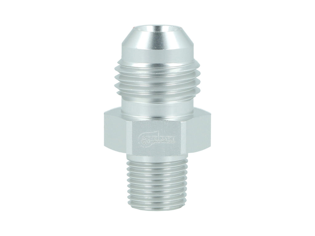 BOOST Products Adapter -06 AN male to 1/8" NPT male, silver