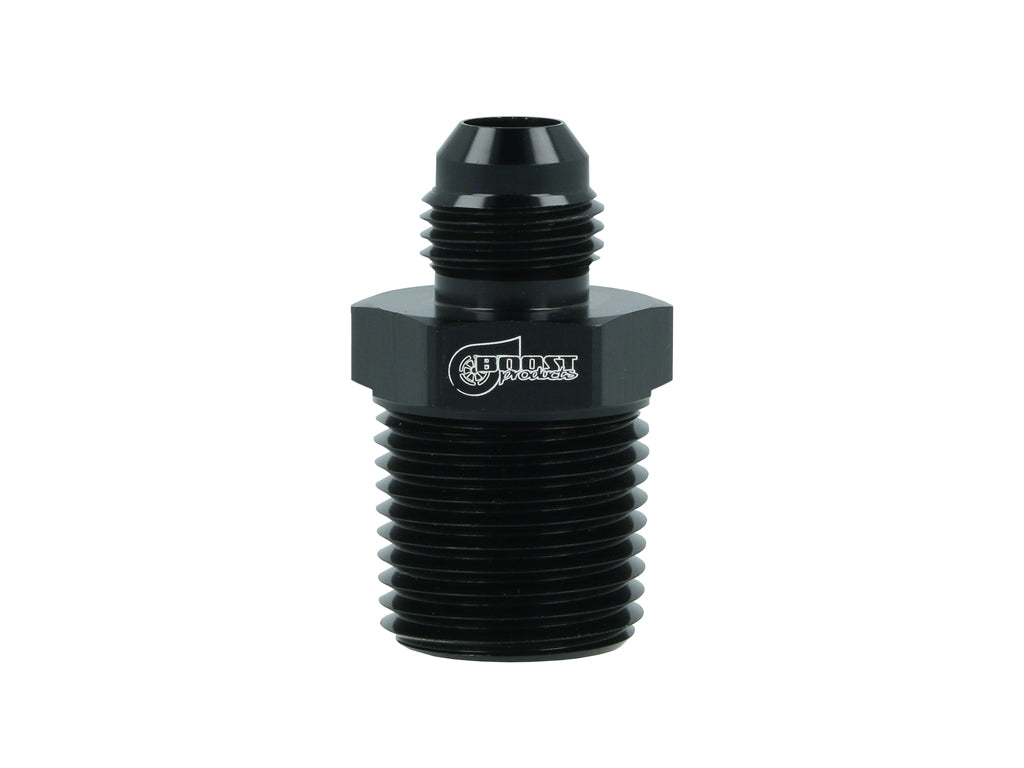 BOOST Products Adapter -06 AN male to 1/8" NPT male, black