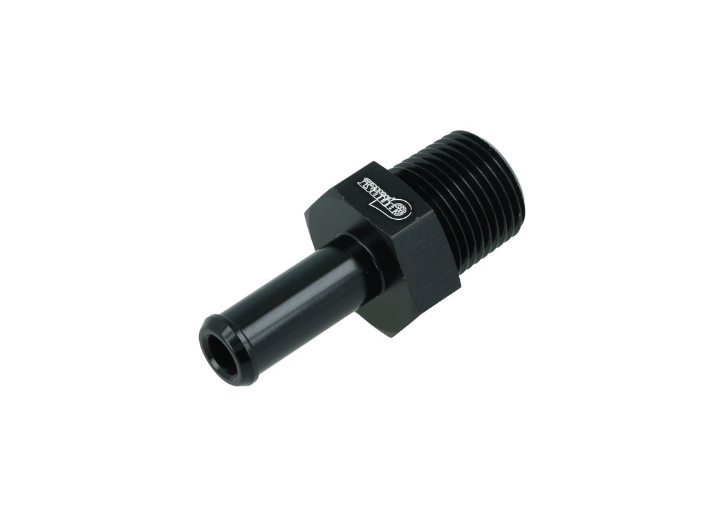 BOOST Products Screw-in Adapter 3/8" NPT male to Hose Connection 10mm (0.4"), black