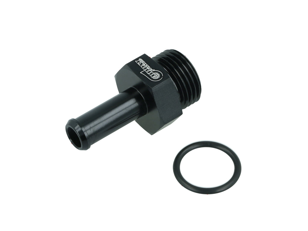BOOST Products Screw-in Adapter ORB -08 AN male to Hose Connection 10mm (0.4"), black