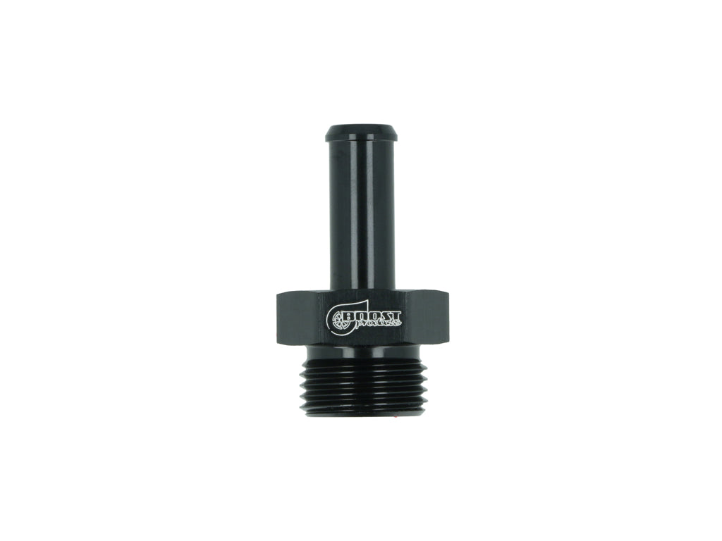 BOOST Products Screw-in Adapter ORB -08 AN male to Hose Connection 10mm (0.4"), black