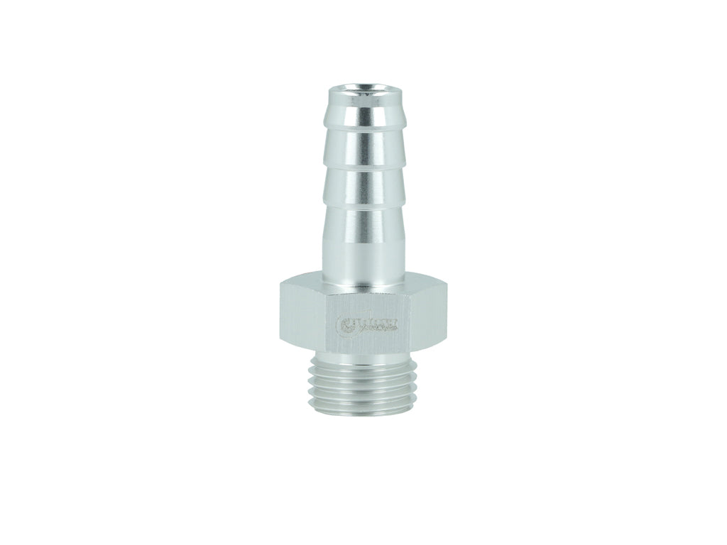 BOOST Products Screw-in Adapter ORB -06 AN male to Barb 10mm (0.4"), silver