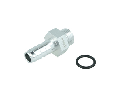 BOOST Products Screw-in Adapter ORB -06 AN male to Barb 10mm (0.4"), silver