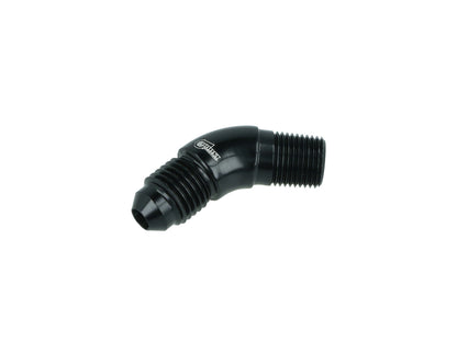 BOOST Products Adapter -04 AN male to 1/8" NPT male - 45 degree, black