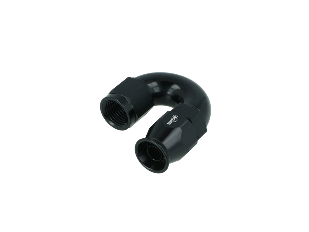 BOOST Products High Flow PTFE Swivel Hose End -06 AN - 180 degree, black