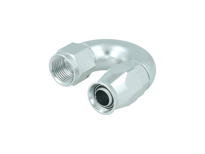BOOST Products High Flow PTFE Swivel Hose End -10 AN - 180 degree, silver