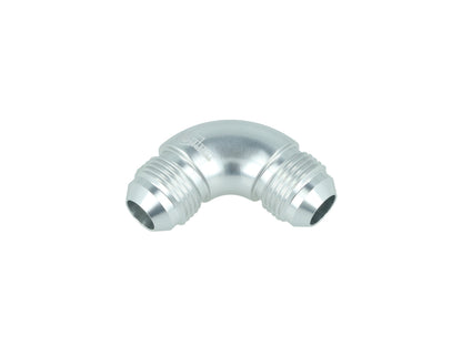 BOOST Products High Flow Adapter Union -08 AN male to -08 AN male - 90 degree, silver
