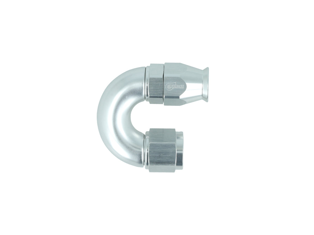 BOOST Products High Flow PTFE Swivel Hose End -08 AN - 180 degree, silver