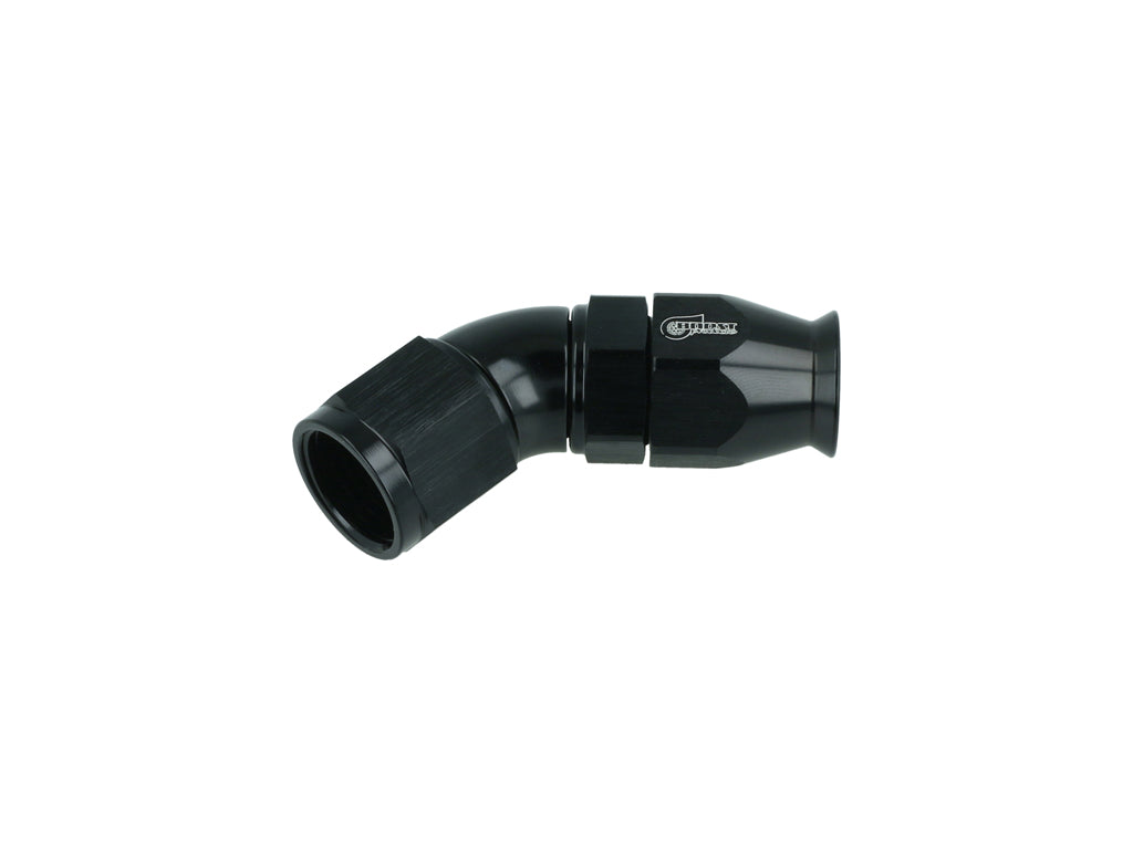 BOOST Products High Flow PTFE Swivel Hose End -08 AN - 45 degree, black
