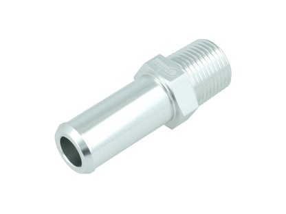 BOOST Products Screw-in Adapter 1/8" NPT male to Hose Connection 19mm (0.75"), silver